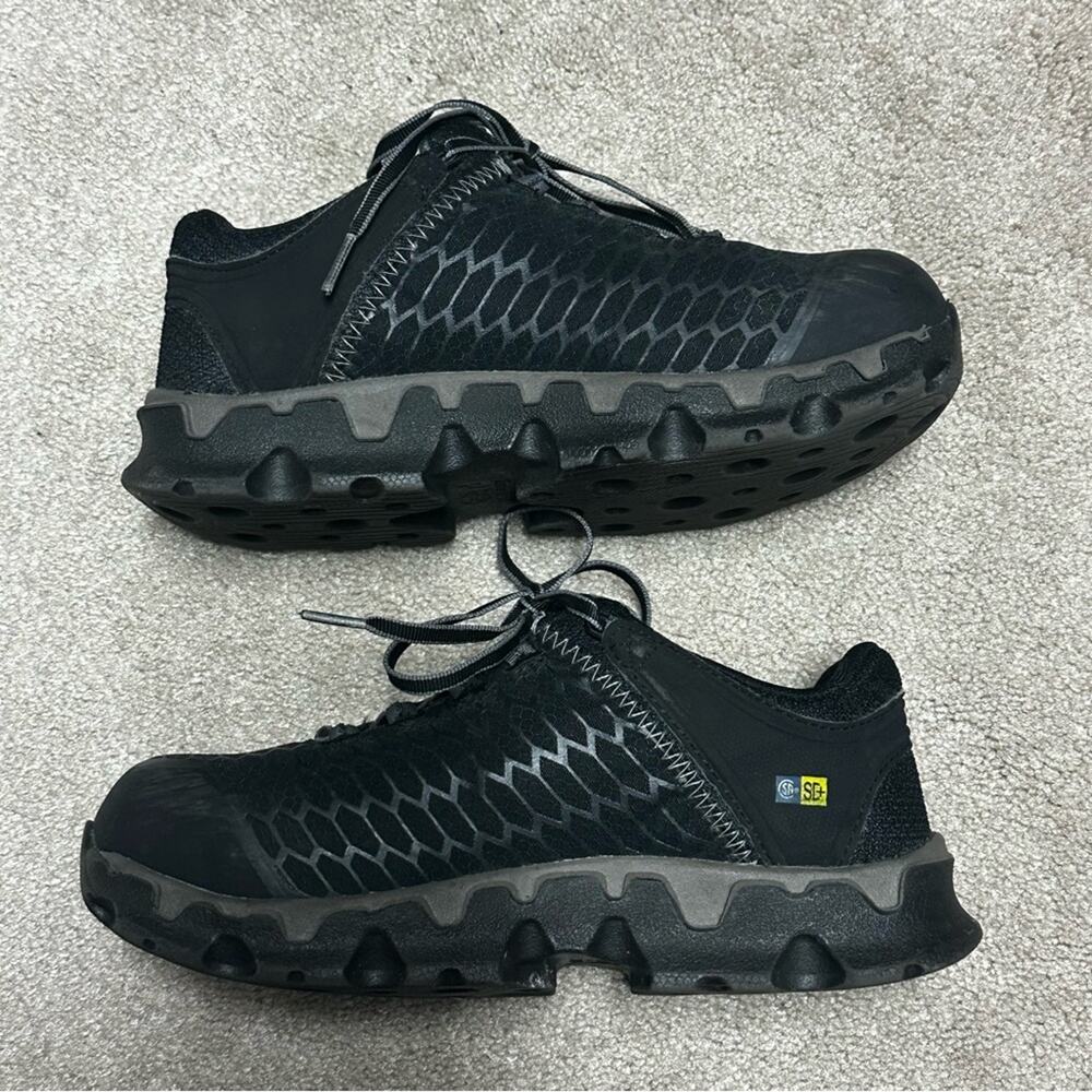 Black timberland Pro safety Shoes size 7
